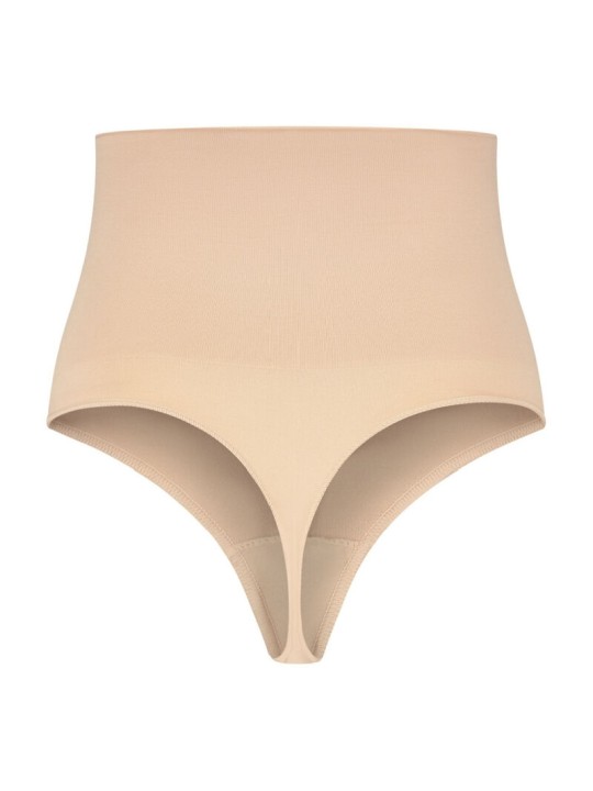 BYE BRA FAJA SIN COSTURAS ESTILO TANGA BEIGE TALLA M