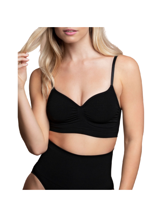 BYE BRA MEDIUM CONTROL SUJETADOR SIN COSTURAS NEGRO TALLA S