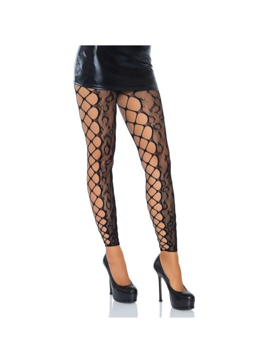 LEG AVENUE FOOTLESS CROTHLESS TIGHTS ONE SIZE