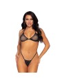LEG AVENUE SET EN CUERPO DE RED TOP Y TANGA TALLA UNICA