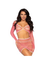 LEG AVENUE ZIG ZAG TOP Y MINI FALDA TALLA UNICA