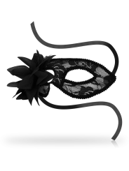 OHMAMA MASKS ANTIFAZ CON ENCAJES Y FLOR NEGRO