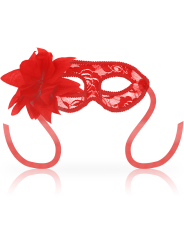 OHMAMA MASKS ANTIFAZ CON ENCAJES Y FLOR ROJO