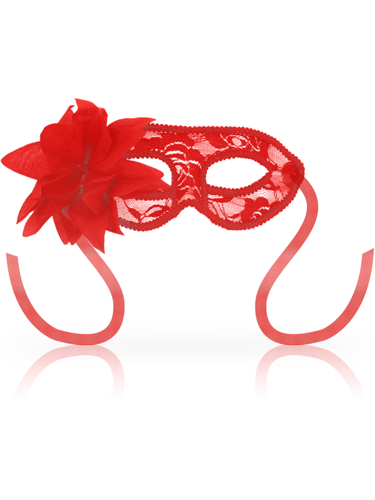 OHMAMA MASKS ANTIFAZ CON ENCAJES Y FLOR ROJO