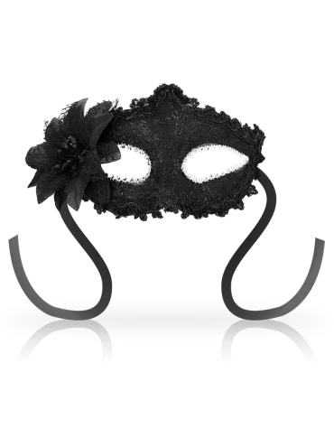 OHMAMA MASKS ANTIZAZ ESTILO VENECIANO FLOR LATERAL NEGRA