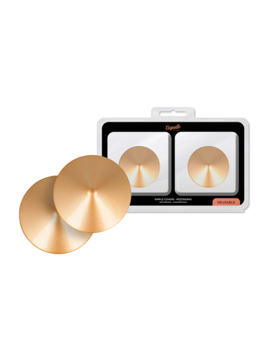 COQUETTE CHIC DESIRE CUBRE PEZONES METAL CIRCULOS DORADOS