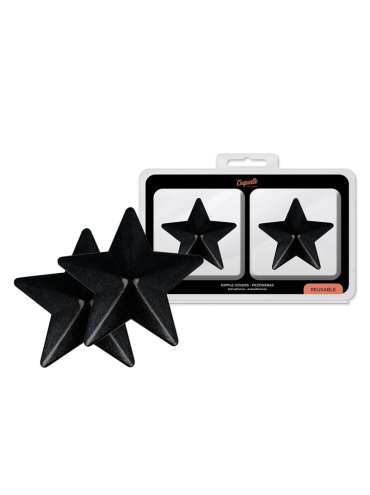 COQUETTE CHIC DESIRE CUBRE PEZONES METAL ESTRELLAS NEGRAS