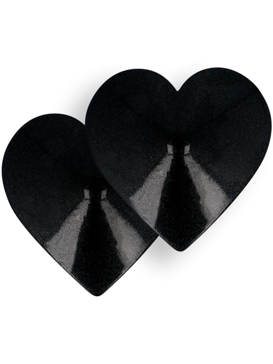 COQUETTE CHIC DESIRE CUBRE PEZONES METAL CORAZONES NEGROS
