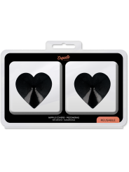 COQUETTE CHIC DESIRE CUBRE PEZONES METAL CORAZONES NEGROS