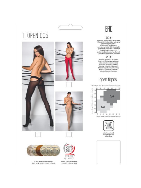 PASSION TIOPEN 005 MEDIAS NEGRO 3 4 60 DEN