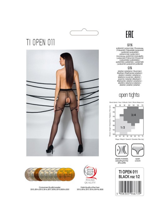 PASSION TIOPEN 011 MEDIAS NEGRO 3 4 20 DEN