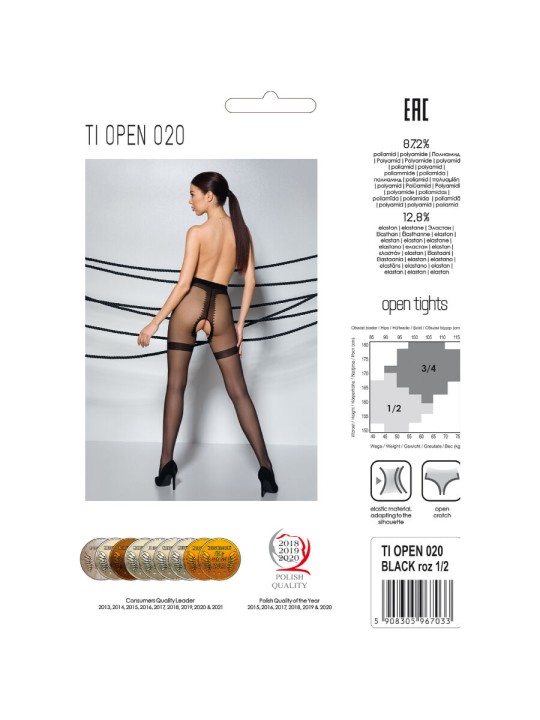 PASSION TIOPEN 020 MEDIAS NEGRO 1 2 20 DEN