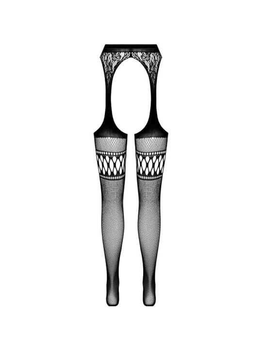 PASSION S026 MEDIAS CON LIGUERO NEGRO TALLA UNICA