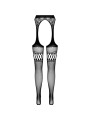 PASSION S026 MEDIAS CON LIGUERO NEGRO TALLA UNICA