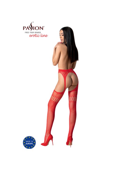 PASSION S026 MEDIAS CON LIGUERO NEGRO TALLA UNICA