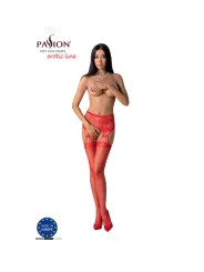 PASSION S027 MEDIAS CON LIGUERO NEGRO TALLA UNICA