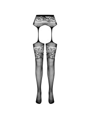 PASSION S029 MEDIAS CON LIGUERO NEGRO TALLA UNICA