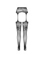 PASSION S029 MEDIAS CON LIGUERO NEGRO TALLA UNICA