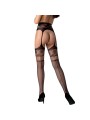 PASSION S030 MEDIAS CON LIGUERO NEGRO TALLA UNICA