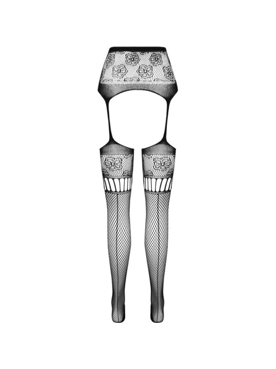 PASSION S030 MEDIAS CON LIGUERO NEGRO TALLA UNICA