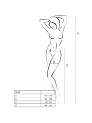 PASSION S030 MEDIAS CON LIGUERO NEGRO TALLA UNICA