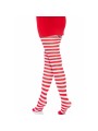 LEG AVENUE MEDIAS DE RAYAS BLANCO ROJO