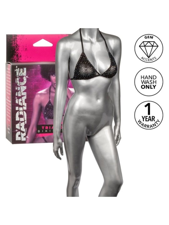 CALEXOTICS RADIANCE TOP DE BIKINI TRIANGULAR PEDRERIA