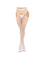 LEG AVENUE MEDIAS RED SIN ENTREPIERNA BLANCO