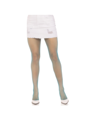 LEG AVENUE PANTIMEDIAS REJILLA LYCRA AZUL