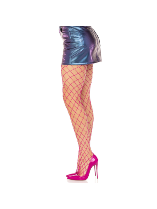 LEG AVENUE PANTIMEDIAS REJILLA DIAMANTE AMARILLO
