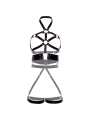 LEG AVENUE ARNES BODY CUERO VEGANO AGARRE NEGRO S