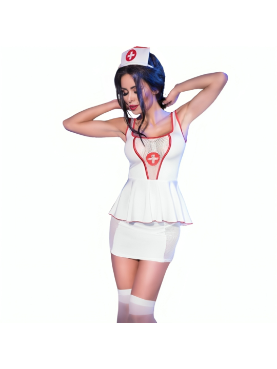 CHILIROSE CR 4160 DISFRAZ ENFERMERA TOP FALDA S M