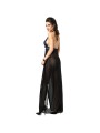 CHILIROSE CR 3856 BABYDOLL LARGO AZUL NEGRO S M