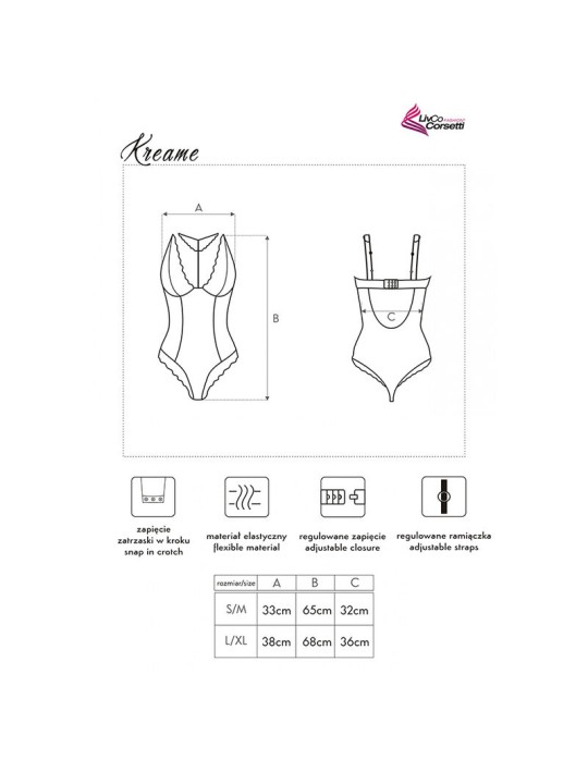 LIVCO CORSETTI FASHION KREAME LC 90546 BODY BLACK