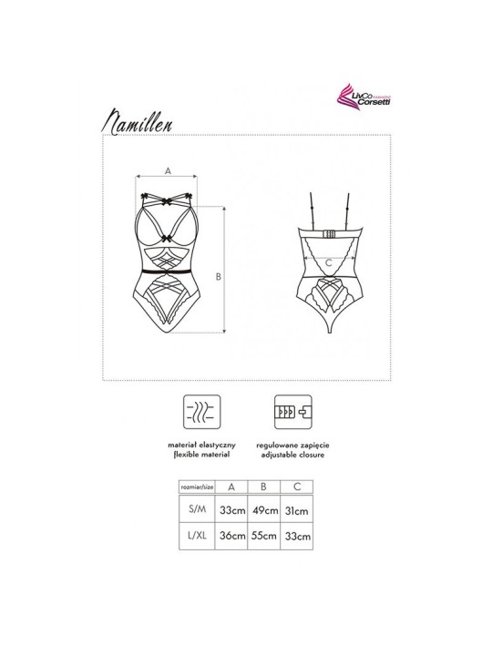 LIVCO CORSETTI FASHION NAMILLEN LC 90528 BODY BLACK