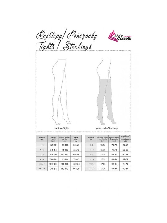 LIVCO CORSETTI FASHION LAMEAN LC XG044 MEDIAS NEGRO TALLA UNICA