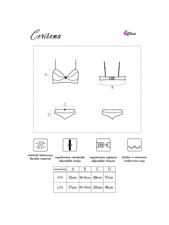 LIVCO CORSETTI FASHION CERISEMA LC 21005 BRA PANTY CORAL