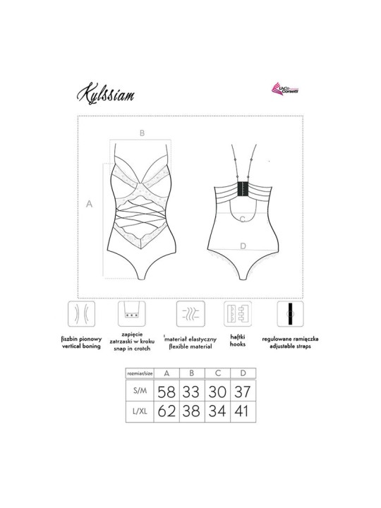 LIVCO CORSETTI FASHION KYLSSIAM LC 90613 BODY NEGRO