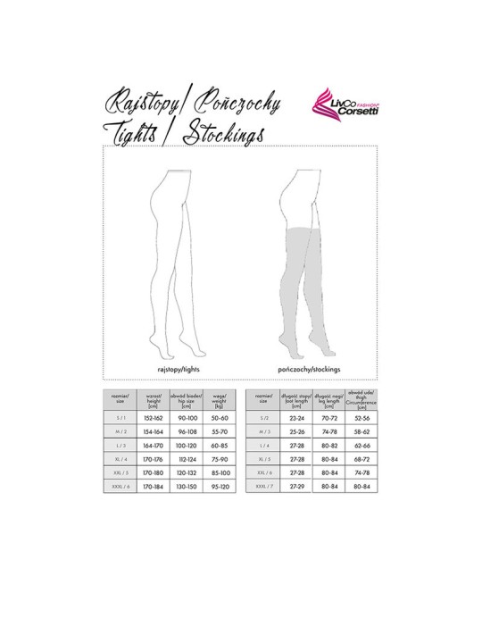 LIVCO CORSETTI FASHION LOLIWIA LC19330 MEDIAS NEGRO TALLA UNICA