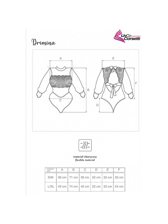 LIVCO CORSETTI FASHION DRIMINA LC90690 BODY AZUL MARINO