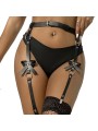 SUBBLIME ARNES DE PIERNA CADENA CUERO NEGRO TALLA UNICA