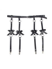 SUBBLIME ARNES DE PIERNA CADENA CUERO NEGRO TALLA UNICA