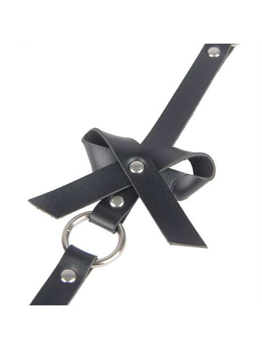 SUBBLIME ARNES DE PIERNA CADENA CUERO NEGRO TALLA UNICA