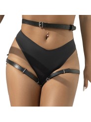 SUBBLIME ARNES CINTURA Y PIERNAS CUERO NEGRO TALLA UNICA