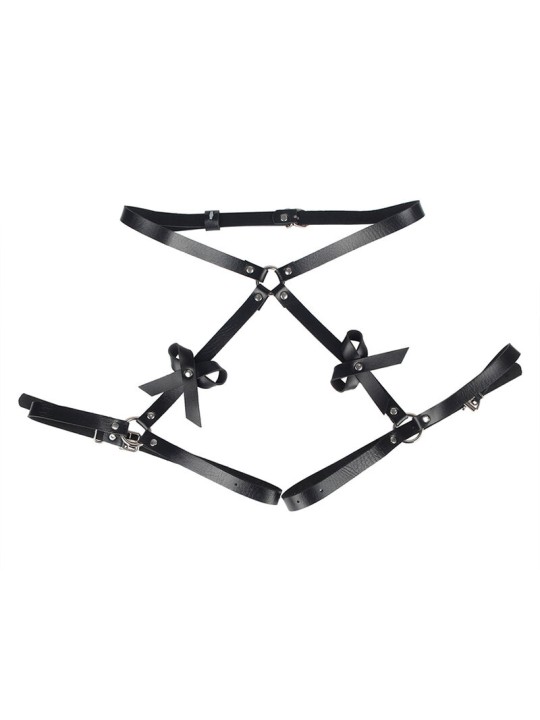 SUBBLIME ARNES CINTURA Y PIERNAS CUERO NEGRO TALLA UNICA
