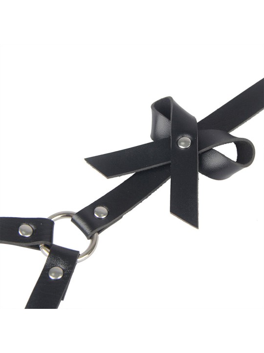 SUBBLIME ARNES CINTURA Y PIERNAS CUERO NEGRO TALLA UNICA