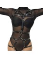 SUBBLIME ARNES DE CUERPO CORREAS AJUSTABLE CUERO NEGRO TALLA UNICA