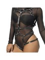 SUBBLIME ARNES DE CUERPO CORREAS AJUSTABLE CUERO NEGRO TALLA UNICA
