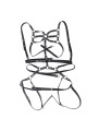 SUBBLIME ARNES DE CUERPO CORREAS AJUSTABLE CUERO NEGRO TALLA UNICA