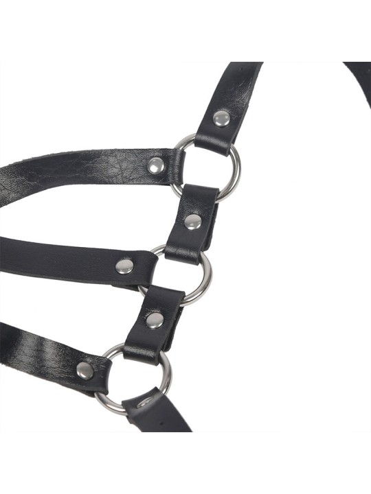 SUBBLIME ARNES DE CUERPO CORREAS AJUSTABLE CUERO NEGRO TALLA UNICA